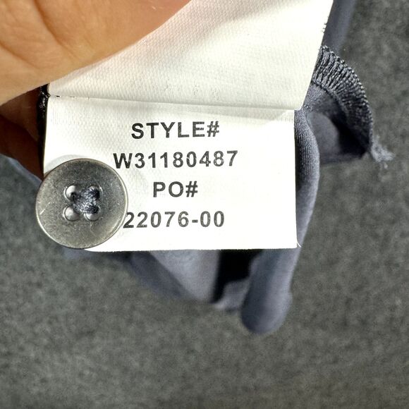 Prana Natassa Dress Women's Small Grya Charcoal Roll Tab Sleeve Shift - Picture 8 of 8